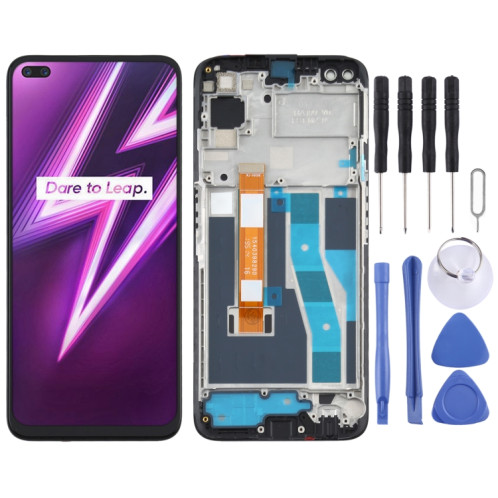 Écran LCD TFT pour OPPO Realme 6 Pro RMX2061 RMX2063 Ensemble complet de numériseur avec cadre SH121523-06