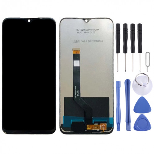 Écran LCD OEM pour Lenovo K10 Plus PAGW0015IN, L39051 avec numériseur complet (noir) SH258B790-06