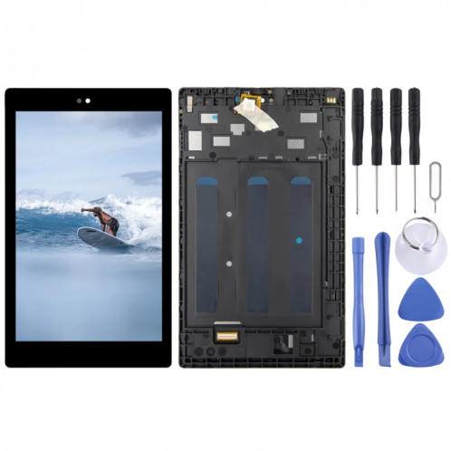 Écran LCD OEM pour Amazon Fire HD 8 (2018) Assemblage complet du numériseur L5S83A de 8e génération avec cadre (noir) SH262B1815-06