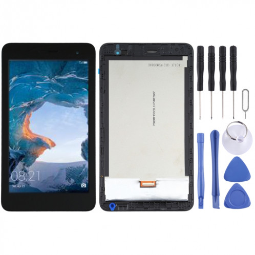 Écran LCD et numériseur complet avec cadre pour Huawei MediaPad T2 7.0 BGO-DL09 / BGO-L03 (noir) SH290B663-06