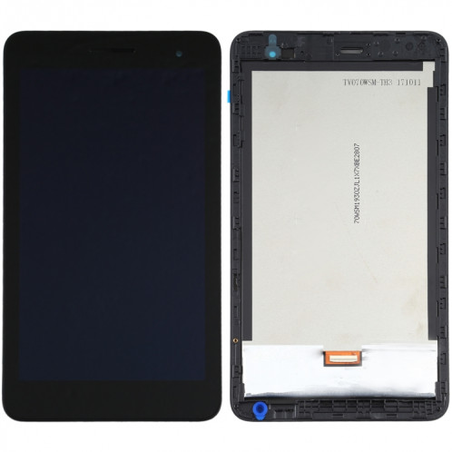 Écran LCD et numériseur complet avec cadre pour Huawei MediaPad T2 7.0 BGO-DL09 / BGO-L03 (noir) SH290B663-06