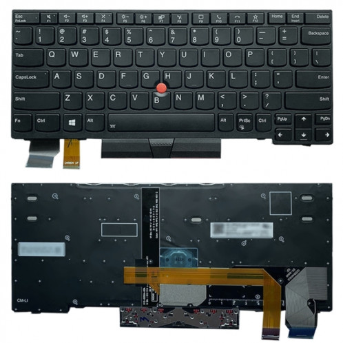 Version américaine Clavier avec dos arrière pour Lenovo ThinkPad X13 GEN1 / L13 GEN2 5N20V43181 SH131173-05