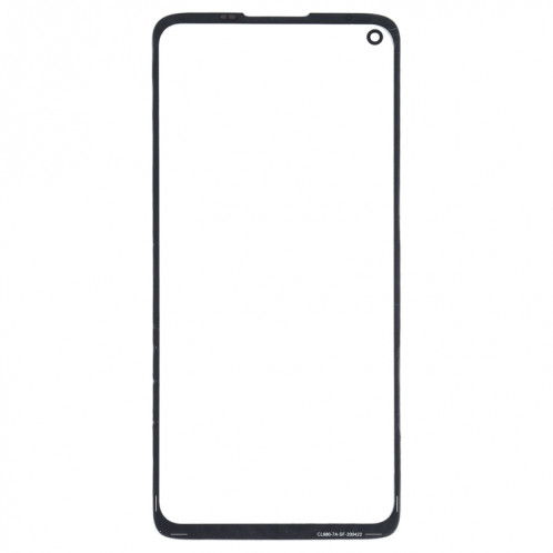 Lentille extérieure en verre de l'écran avant pour Motorola Moto G8 XT2045-1 (noir) SH325B1446-06