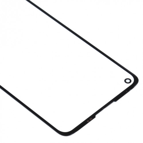 Lentille extérieure en verre de l'écran avant pour Motorola Moto G8 XT2045-1 (noir) SH325B1446-06