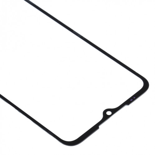 Lentille extérieure en verre de l'écran avant pour Motorola Moto G9 Play / Moto G9 (Inde) (Noir) SH327B1183-06