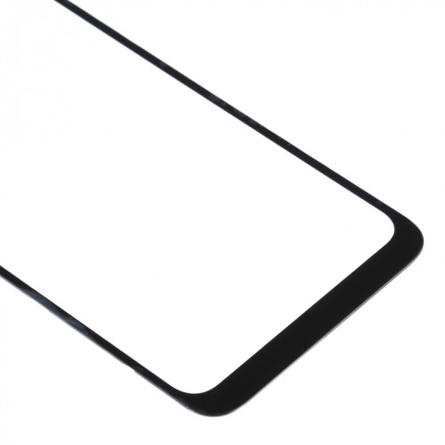 Lentille extérieure en verre de l'écran avant pour Motorola Moto G9 Play / Moto G9 (Inde) (Noir) SH327B1183-06