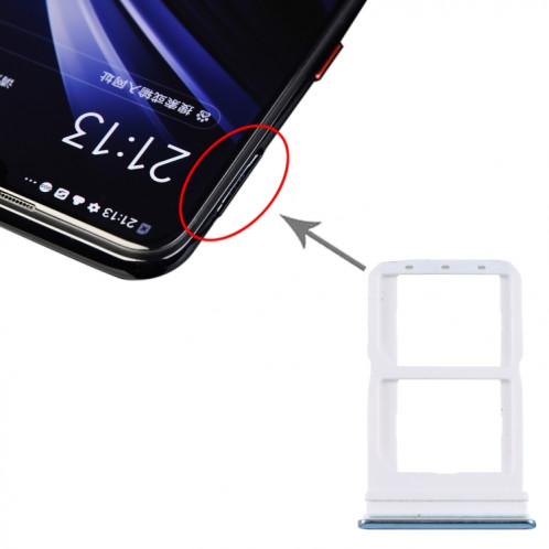 Pour Vivo iQOO Neo V1914A Plateau de carte SIM + Plateau de carte SIM (Vert) SH331G920-04