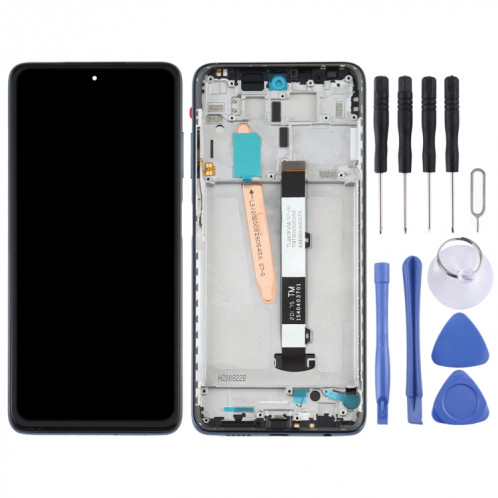 Écran LCD d'origine et numériseur complet avec cadre pour Xiaomi Poco X3 NFC / Poco X3 (noir) SH384B1104-06