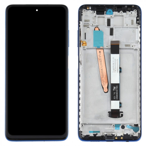 Écran LCD d'origine et numériseur complet avec cadre pour Xiaomi Poco X3 NFC / Poco X3 (bleu) SH384L1152-06