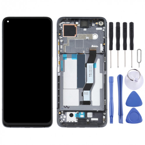 Écran LCD et numériseur complet avec cadre pour Xiaomi Mi 10T Pro 5G / Mi 10T 5G / Redmi K30S M2007J3SC M2007J3SY (Noir) SH386B508-06