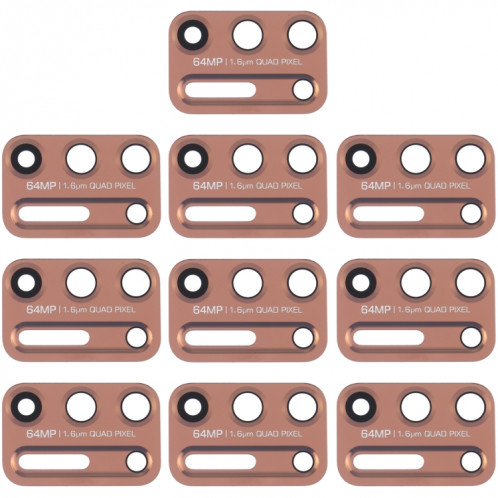 Objectif de caméra arrière 10 PCS pour Motorola Moto G9 Plus XT2087-1 (or) SH407J1321-05
