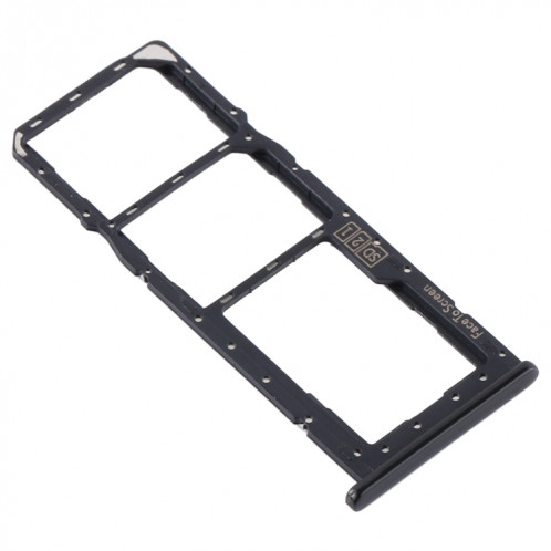 Plateau de la carte SIM + plateau de la carte SIM + plateau de la carte Micro SD pour Motorola One (P30 Play) XT1941 (noir) SH410B411-04