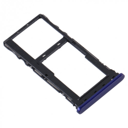Plateau de la carte SIM + plateau de la carte SIM / plateau de la carte Micro SD pour Motorola Moto G9 Play / Moto G9 (Inde) (bleu) SH411L875-04