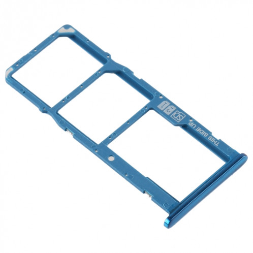 Plateau de carte SIM + plateau de carte SIM + plateau de carte Micro SD pour Motorola Moto E6 Play / XT2029 / XT2029-1 (bleu) SH413L880-04