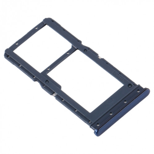 Plateau pour carte SIM + plateau pour carte SIM / plateau pour carte Micro SD pour Motorola Moto G9 Plus XT2087-1 (bleu) SH414L1285-04