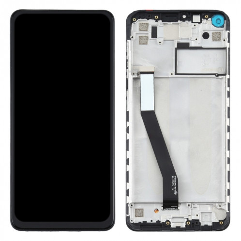Écran LCD et numériseur complet avec cadre pour Xiaomi Redmi Note 9 4G / Redmi 10X 4G (noir) SH415B92-06