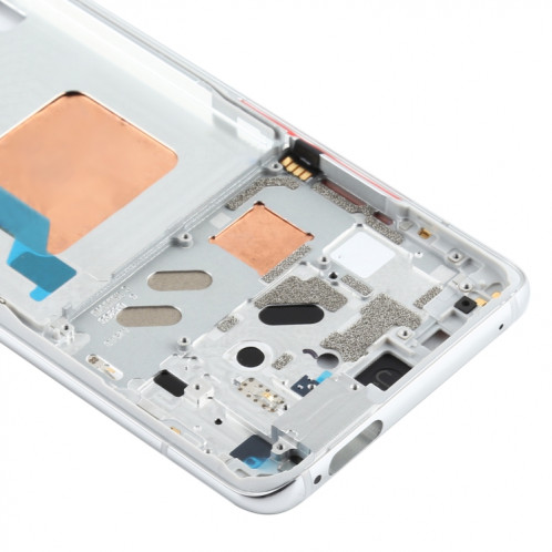 Boîtier avant d'origine plaque de cadre LCD pour Xiaomi Redmi K30 Ultra M2006J10C (argent) SH453S829-06