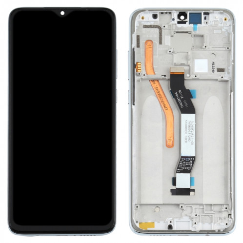 Écran LCD et numériseur complet avec cadre pour Xiaomi Redmi Note 8 Pro (carte SIM unique) (argent) SH458S1831-06