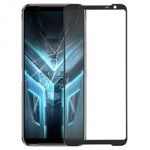 Lentille extérieure en verre de l'écran avant pour Asus ROG Phone 3 ZS661KS ZS661KL SH1460629-06