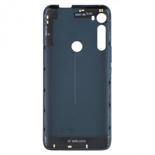 Cache arrière de batterie d'origine pour Motorola Moto One Fusion Plus PAKF0002IN (bleu) SH469L485-06