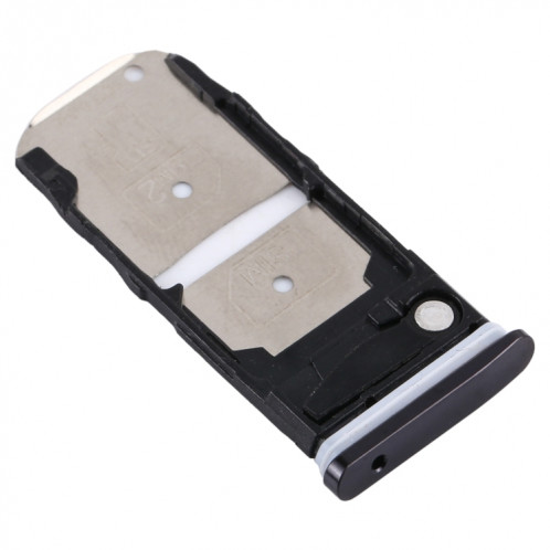 Plateau pour carte SIM + plateau pour carte SIM / plateau pour carte micro SD pour Motorola One Zoom (noir) SH479B1843-04