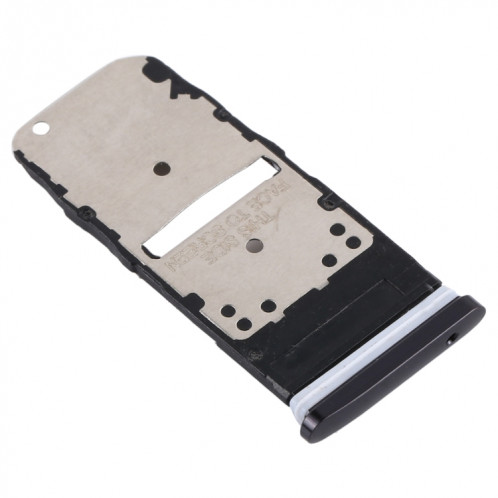 Plateau pour carte SIM + plateau pour carte SIM / plateau pour carte micro SD pour Motorola One Zoom (noir) SH479B1843-04