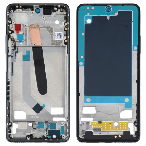Plaque de lunette de cadre intermédiaire d'origine pour Xiaomi Redmi K40 Pro / Redmi K40 / M2012K11AC / M2011K2C / M2012K11C (noir) SH504B826-06