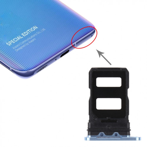 Plateau de carte SIM + plateau de carte SIM pour xiaomi mi 11 (vert) SH512G967-04