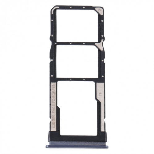 Plateau de carte SIM + plateau de carte SIM + plateau de carte Micro SD pour Xiaomi Redmi Note 9 5G / RedMI Note 9T M2007J22G M2007J22C (Noir) SH515B793-04