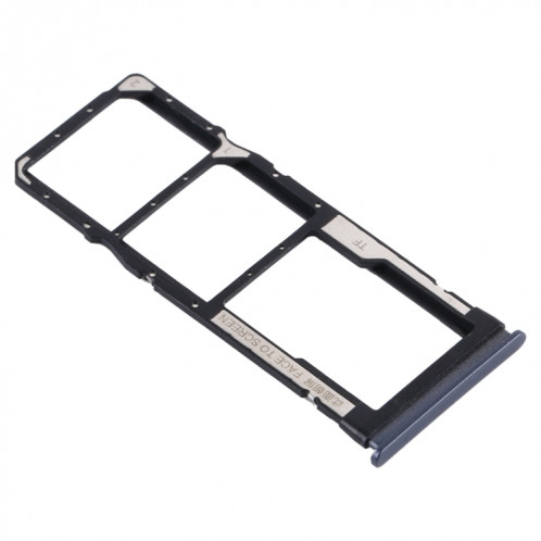 Plateau de carte SIM + plateau de carte SIM + plateau de carte Micro SD pour Xiaomi Redmi Note 9 5G / RedMI Note 9T M2007J22G M2007J22C (Noir) SH515B793-04
