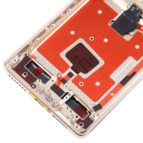 Écran LCD d'origine et numériseur complet avec cadre pour Huawei Mate 40 Pro (Or) SH645J885-06