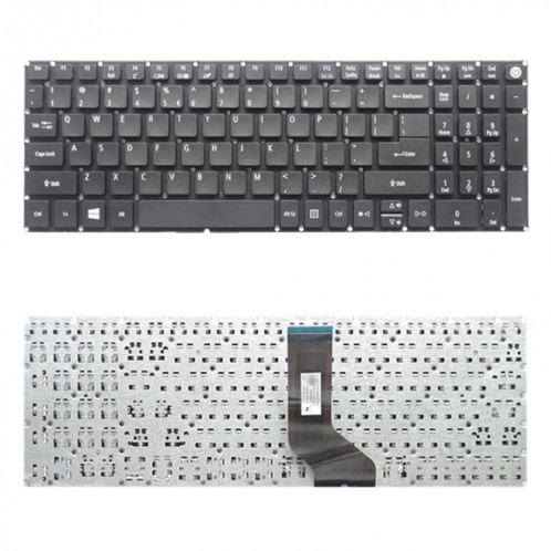 Clavier de version américaine pour Acer Aspire E5-532 E5-522 E5-574 E5-574 E5-722 E5-752 E5-772 E5-773 E5-575 V5-591G V3-574G F5-573G E15 E5-582P SH16651792-05