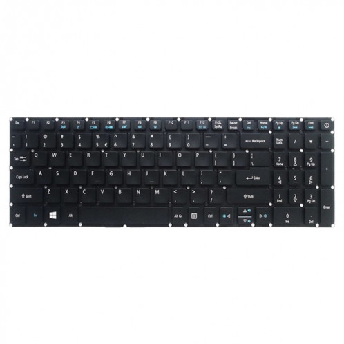 Clavier de version américaine avec rétroéclairage au clavier pour Acer Aspire E5-532 E5-522 E5-573 E5-574 E5-722 E5-752 E5-772 E5-773 E5-575 V5-591G V3-574G F5-573G E15 E5-582P SH16661316-04