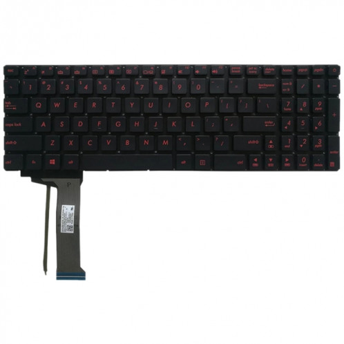 Version américaine Clavier avec rétroéclairage au clavier pour Asus GL552 GL552J GL552JX GL552V GL552VL GL552VW N552VW N552VX G771JM G771JW SH1675529-04