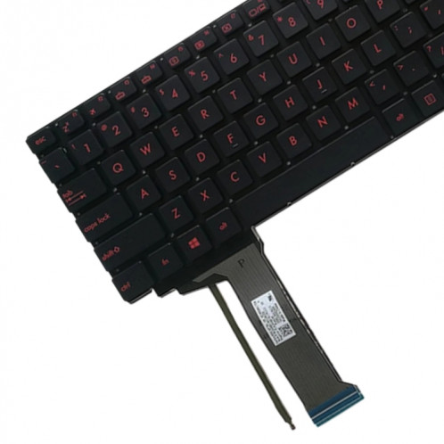 Version américaine Clavier avec rétroéclairage au clavier pour Asus GL552 GL552J GL552JX GL552V GL552VL GL552VW N552VW N552VX G771JM G771JW SH1675529-04