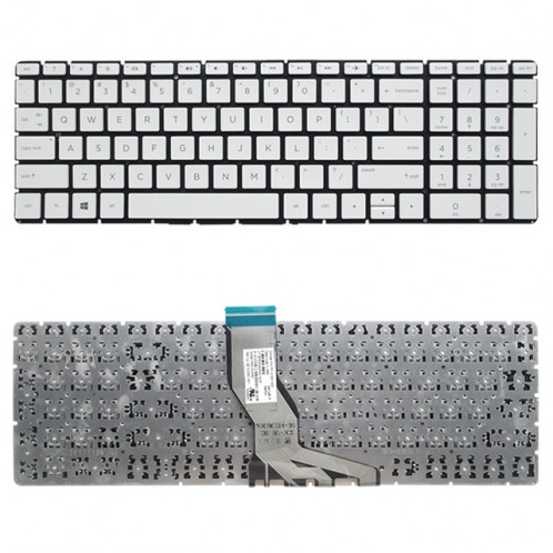 Clavier de version américaine pour HP 15-BS 15-BS000 15-BS100 15-BS500 15-BS600 15Q-BD 15-CC 17G-BR 15-BS004TX 15-BW (argent) SH691S1211-04