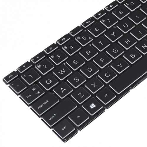 Version américaine Clavier avec rétroéclairage au clavier pour HP 15-DA 15-DA0002DX 15-DA0008CA 15-DB 15-DB0003CA TPN-C135 TPN-C136 (noir) SH693B375-05