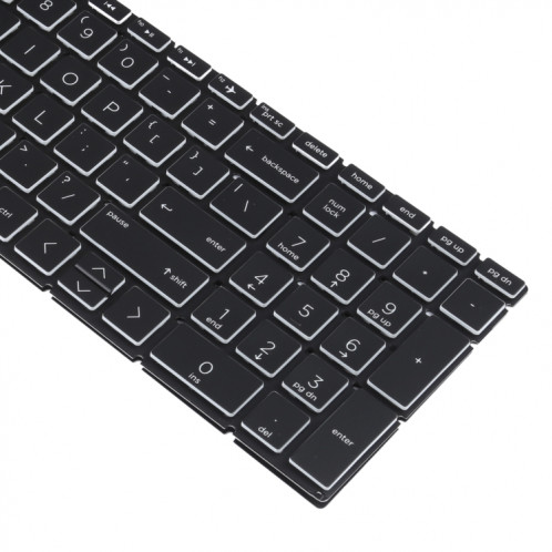 Version américaine Clavier avec rétroéclairage au clavier pour HP 15-DA 15-DA0002DX 15-DA0008CA 15-DB 15-DB0003CA TPN-C135 TPN-C136 (noir) SH693B375-05