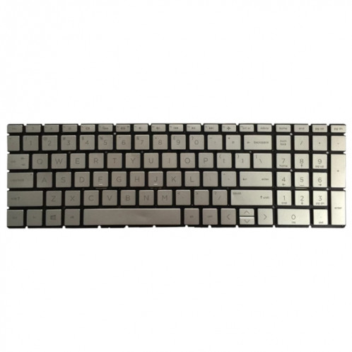Version américaine Clavier avec rétroéclairage au clavier pour HP 15-DA 15-DA0002DX 15-DA0008CA 15-DB 15-DB0003CA TPN-C135 TPN-C136 (argent) SH693S505-04