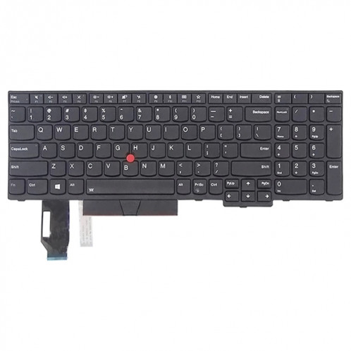 Version américaine Clavier pour Lenovo ThinkPad E580 E585 E590 E595 T590 P53S L580 L590 P52 P72 P53 P73 (Noir) SH711B830-04