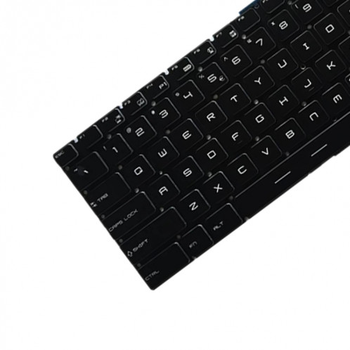 Version américaine Clavier avec rétroéclairage pour MSI GT62 GT72 GE62 GE72 GS60 GS70 GL62 GL72 GP62 GT72S GP72 GL63 GL73 (Blanc) SH722W1183-04
