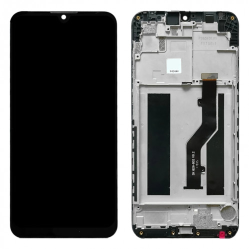 Écran LCD OEM pour ZTE Blade V10 Vita Digitizer Assemblage complet avec cadre (noir) SH730B340-04