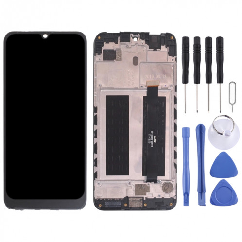 Écran LCD OEM pour ZTE Blade V10 Digitizer Assemblage complet avec cadre (noir) SH742B914-06