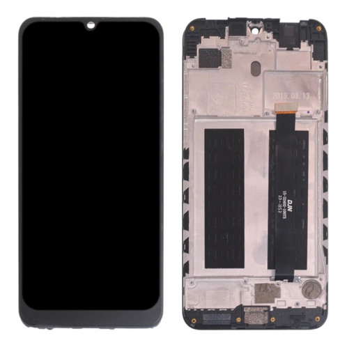 Écran LCD OEM pour ZTE Blade V10 Digitizer Assemblage complet avec cadre (noir) SH742B914-06