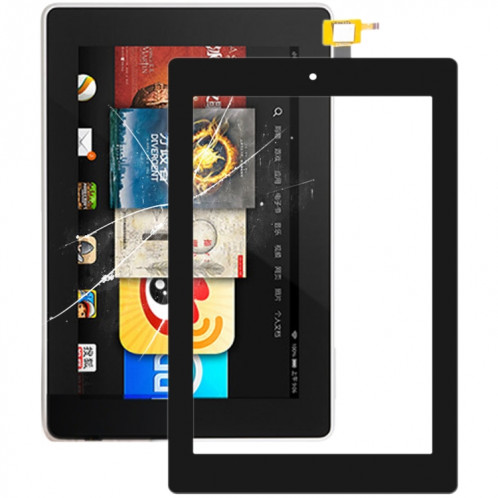 Panneau tactile pour Amazon Kindle Fire HD 7 2019 (Noir) SH749B1330-06