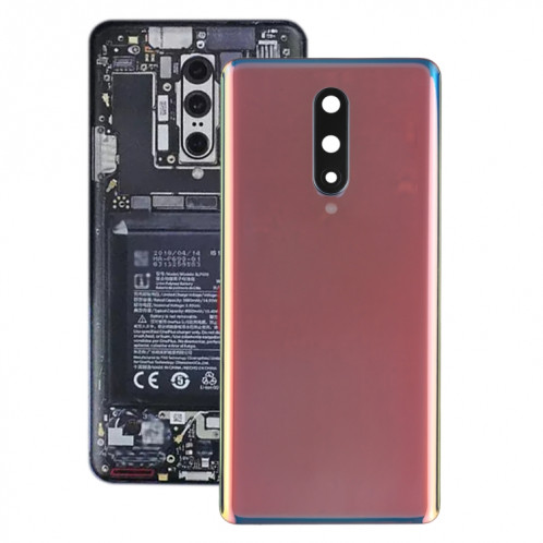 Pour le couvercle arrière de la batterie OnePlus 8 avec couvercle d'objectif d'appareil photo (argent) SH16SL1293-06
