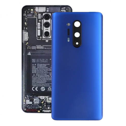 Pour le couvercle arrière de la batterie OnePlus 8 Pro avec couvercle d'objectif d'appareil photo (bleu) SH17LL715-06