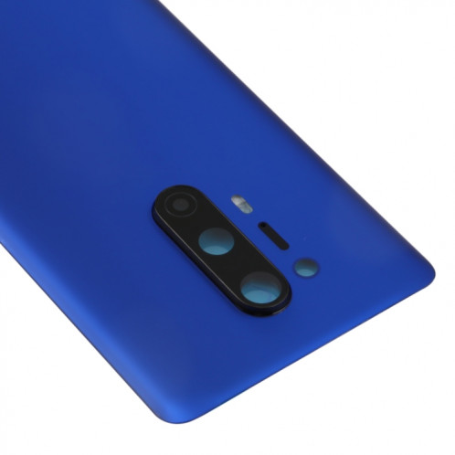 Pour le couvercle arrière de la batterie OnePlus 8 Pro avec couvercle d'objectif d'appareil photo (bleu) SH17LL715-06