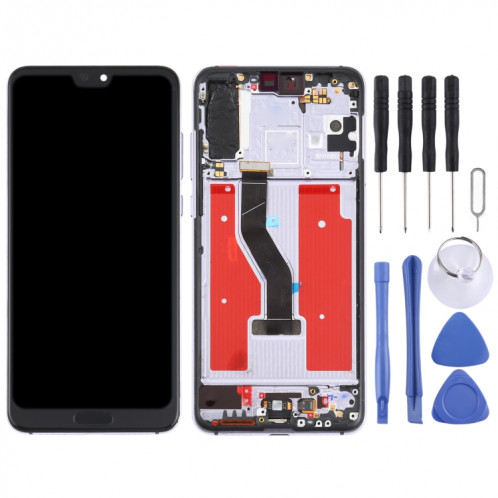 Écran LCD et numériseur Assemblage complet avec cadre pour Huawei P20 Pro (Twilight) SH32JS1814-07