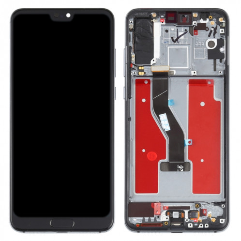 Écran LCD et numériseur Assemblage complet avec cadre pour Huawei P20 Pro (Bleu) SH832L1638-07